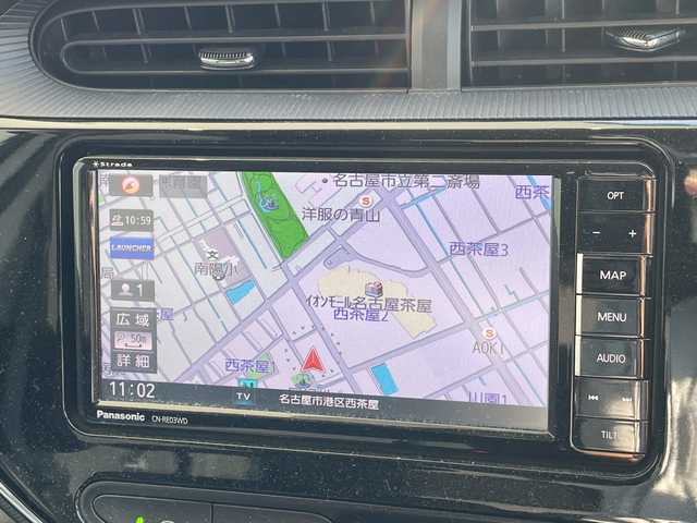 トヨタ アクア S 愛知県 2017(平29)年 4.1万km スーパーホワイトⅡ モデリスタエアロ/SDナビ/バックカメラ/アルミホイール/ETC/LEDヘッドライト/Bluetooth/CD DVD/ステアリングスイッチ/スマートキー/プッシュスタート