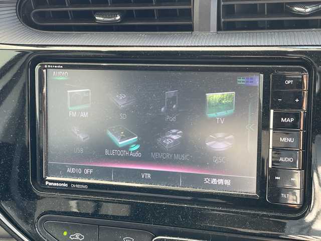 トヨタ アクア S 愛知県 2017(平29)年 4.1万km スーパーホワイトⅡ モデリスタエアロ/SDナビ/バックカメラ/アルミホイール/ETC/LEDヘッドライト/Bluetooth/CD DVD/ステアリングスイッチ/スマートキー/プッシュスタート