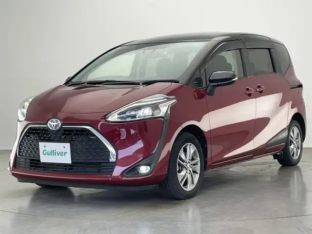 トヨタ シエンタ ハイブリッド G クエロ 愛知県 2021(令3)年 3万km ブラックマイカ/センシュアルレッドマイカ 純正９型ナビ　バックカメラ　禁煙車　セーフティセンス　衝突軽減装置　クルコン　前後ドラレコ　純正１５インチＡＷ　両側パワースライドドア　ＬＥＤオートライト　フォグランプ　コーナーセンサー　フォグランプ