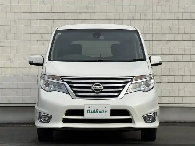 日産 セレナ ハイウェイスター 岩手県 2014(平26)年 8.1万km ブリリアントホワイトパール 禁煙車/4WD/両側パワースライドドア/2列目サンシェード/クルーズコントロール/純正ナビ/→フルセグTV/Bluetooth/CD/DVD/FM/AM/バックカメラ/レーンキープアシスト/横滑り防止装置/オートライト/LEDヘッドライト/フォグライト/〇プッシュスタート/〇電動格納ミラー/〇ウィンカーミラー/〇ドアバイザー/〇フロアマット/〇シガーソケット/〇スマートキー/スペアキー/ビルトインETC
