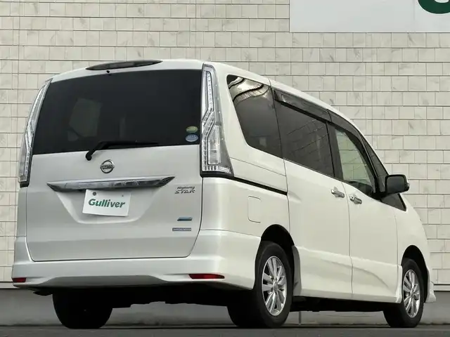 日産 セレナ ハイウェイスター 岩手県 2014(平26)年 8.1万km ブリリアントホワイトパール 禁煙車/4WD/両側パワースライドドア/2列目サンシェード/クルーズコントロール/純正ナビ/→フルセグTV/Bluetooth/CD/DVD/FM/AM/バックカメラ/レーンキープアシスト/横滑り防止装置/オートライト/LEDヘッドライト/フォグライト/〇プッシュスタート/〇電動格納ミラー/〇ウィンカーミラー/〇ドアバイザー/〇フロアマット/〇シガーソケット/〇スマートキー/スペアキー/ビルトインETC