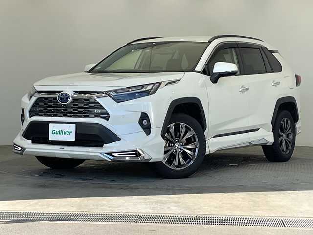 トヨタ ＲＡＶ４ ハイブリットG 栃木県 2022(令4)年 3万km ホワイトパールクリスタルシャイン ディスプレイオーディオ搭載/(ワンセグTV/Bluetooth/USB)/ハイブリッドG/4WD/トヨタセーフティセンス/(衝撃衝突軽減ブレーキ/レーンレーシングアシスト/レーダークルーズコントロール/オートマチックハイビーム)/コーナーセンサー/全方位カメラ/ETC/禁煙車/シートヒータ-/レザーシート/パワーシート/純正フロアマット/電動リアゲート/ステアリングヒーター/プッシュスタート/スマートキー