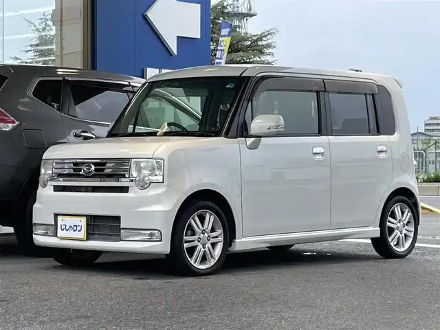 ダイハツ ムーヴ コンテ カスタム RS 滋賀県 2015(平27)年 6.5万km パールホワイトⅢ (株)IDOMが運営する【じしゃロン草津店】の自社ローン専用車両になりますこちらは現金またはオートローンご利用時の価格です。自社ローンご希望の方は別途その旨お申付け下さい/純正フロアマット/純正アルミホイール/スマートキー/Bluetooth/SDナビ　DVD　再生機能/パワーステアリング