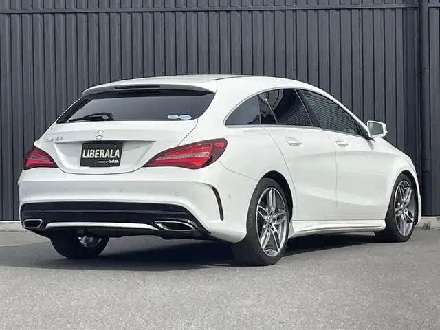 メルセデス・ベンツ ＣＬＡ１８０ Sブレイク AMG スタイル 福島県 2018(平30)年 5.1万km ポーラホワイト アダプティブクルーズコントロール/ブラインドスポットモニター/ハーフレザーシート(ブラック)/シートヒーター(前席)/純正ナビ(BT/USB/CD/DVD)/フルセグTV/バックカメラ/純正18AW/LEDオートハイビーム/ETC/ドライブレコーダー(前方のみ)/パドルシフト/アンビエントライト/純正フロアマット/取扱説明書/保証書/スペアキー