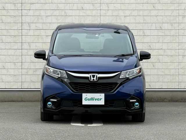 ホンダ フリード モデューロX ホンダセンシング 福岡県 2018(平30)年 1.6万km コバルトブルーパール 純正９型SDナビ(フルセグTV/CD/DVD/BT)バックモニターホンダセンシング両側パワスラレーダークルコンドラレコETC純正LEDヘッドライト純正フロアマット純正15インチアルミホイールプッシュスタートスマートキー