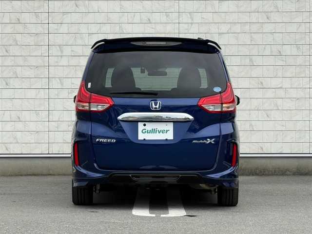 ホンダ フリード モデューロX ホンダセンシング 福岡県 2018(平30)年 1.6万km コバルトブルーパール 純正９型SDナビ(フルセグTV/CD/DVD/BT)バックモニターホンダセンシング両側パワスラレーダークルコンドラレコETC純正LEDヘッドライト純正フロアマット純正15インチアルミホイールプッシュスタートスマートキー