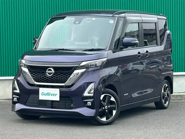 日産 ルークス HWS X プロパイロットED 宮城県 2020(令2)年 3.5万km アメジストパープル 快適パックA/・プラズマクラスター付リアシーリングファン/・撥水加工シート/・パーソナルテーブル（後席）/・USBソケット（助手席シートバック）/・ロールサンシェード（リアドア）/＝＝＝/インテリジェントエマージェンシーブレーキ/踏み間違い衝突防止アシスト/インテリジェントLI（車線逸脱防止支援システム）/LDW（車線逸脱警報）/インテリジェントFCM（前方衝突予測警報）/インテリジェントDA（ふらつき警報）/標識検知警報/プロパイロット/インテリジェントアラウンドビューモニター/純正9インチナビ/フルセグ/Bluetooth/CD/DVD/SD/AM/FM/純正フロントドライブレコーダー/純正ビルトインETC/ハンズフリーオートスライドドア/アダプティブLEDヘッドライト/ハイビームアシスト/フォグランプ/純正14インチアルミホール/ブレーキオートホールド/電動パーキングブレーキ/アイドリングストップ/純正フロアマット/サイドバイザー/スマートキー/スペアキー