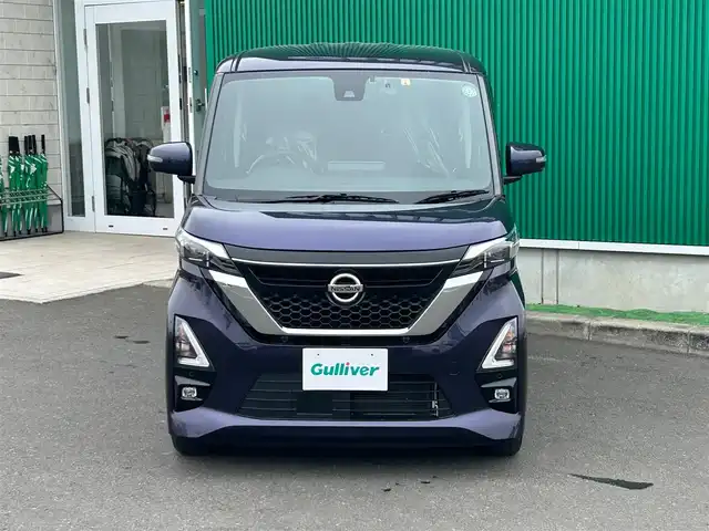日産 ルークス HWS X プロパイロットED 宮城県 2020(令2)年 3.5万km アメジストパープル 快適パックA/・プラズマクラスター付リアシーリングファン/・撥水加工シート/・パーソナルテーブル（後席）/・USBソケット（助手席シートバック）/・ロールサンシェード（リアドア）/＝＝＝/インテリジェントエマージェンシーブレーキ/踏み間違い衝突防止アシスト/インテリジェントLI（車線逸脱防止支援システム）/LDW（車線逸脱警報）/インテリジェントFCM（前方衝突予測警報）/インテリジェントDA（ふらつき警報）/標識検知警報/プロパイロット/インテリジェントアラウンドビューモニター/純正9インチナビ/フルセグ/Bluetooth/CD/DVD/SD/AM/FM/純正フロントドライブレコーダー/純正ビルトインETC/ハンズフリーオートスライドドア/アダプティブLEDヘッドライト/ハイビームアシスト/フォグランプ/純正14インチアルミホール/ブレーキオートホールド/電動パーキングブレーキ/アイドリングストップ/純正フロアマット/サイドバイザー/スマートキー/スペアキー