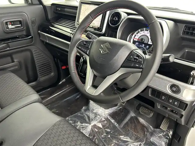 スズキ スペーシア カスタム HYBRID XS ターボ 埼玉県 2018(平30)年 5.2万km ピュアホワイトP 8型ナビ　両側パワースライドドア　ドライブレコーダー　シートヒーター　クルーズコントロール　ＬＥＤヘッドライト　ビルドインＥＴＣ　パドルシフト　フルセグ　ＢＴ　ＣＤ　ＤＶＤ　リアサーキュレーター