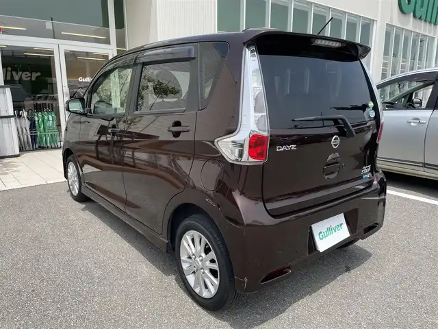 日産 デイズ ハイウェイスターX 石川県 2014(平26)年 7.5万km モカブラウンP エマージェンシーブレーキ/純正メモリーナビ/フルセグTV/バックカメラ/HIDヘッドライト/純正アルミホイール/ドライブレコーダー/ベンチシート/オートエアコン/インテリキー/プッシュスタート/電動ミラー/保証書