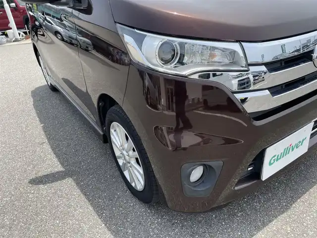 日産 デイズ ハイウェイスターX 石川県 2014(平26)年 7.5万km モカブラウンP エマージェンシーブレーキ/純正メモリーナビ/フルセグTV/バックカメラ/HIDヘッドライト/純正アルミホイール/ドライブレコーダー/ベンチシート/オートエアコン/インテリキー/プッシュスタート/電動ミラー/保証書