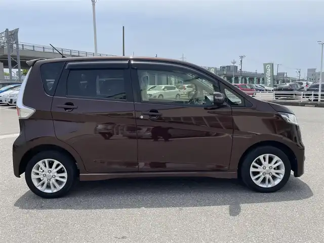 日産 デイズ ハイウェイスターX 石川県 2014(平26)年 7.5万km モカブラウンP エマージェンシーブレーキ/純正メモリーナビ/フルセグTV/バックカメラ/HIDヘッドライト/純正アルミホイール/ドライブレコーダー/ベンチシート/オートエアコン/インテリキー/プッシュスタート/電動ミラー/保証書