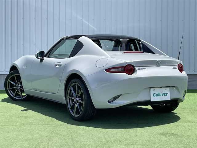マツダ ロードスター ＲＦ S 香川県 2017(平29)年 5.9万km セラミックM 登録時走行距離：58105km/電動オープン/メーカー純正ナビ/　CD DVD BT　フルセグTV/バックカメラ/ETC/MTモード付AT/パドルシフト/アイドリングストップ/横滑り防止装置/革巻きステアリング/ステアリングスイッチ/LEDヘッドライト/オートライト/プッシュスタート/スマートキー/スペアキー