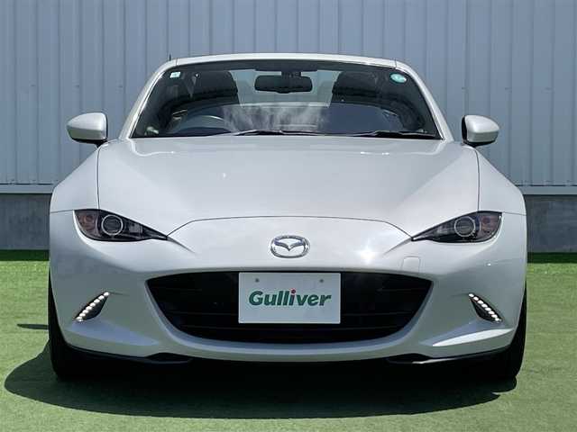 マツダ ロードスター ＲＦ S 香川県 2017(平29)年 5.9万km セラミックM 登録時走行距離：58105km/電動オープン/メーカー純正ナビ/　CD DVD BT　フルセグTV/バックカメラ/ETC/MTモード付AT/パドルシフト/アイドリングストップ/横滑り防止装置/革巻きステアリング/ステアリングスイッチ/LEDヘッドライト/オートライト/プッシュスタート/スマートキー/スペアキー