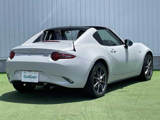 マツダ ロードスター ＲＦ S 香川県 2017(平29)年 5.9万km セラミックM 登録時走行距離：58105km/電動オープン/メーカー純正ナビ/　CD DVD BT　フルセグTV/バックカメラ/ETC/MTモード付AT/パドルシフト/アイドリングストップ/横滑り防止装置/革巻きステアリング/ステアリングスイッチ/LEDヘッドライト/オートライト/プッシュスタート/スマートキー/スペアキー