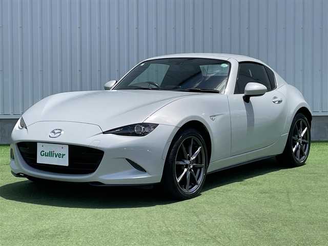 マツダ ロードスター ＲＦ S 香川県 2017(平29)年 5.9万km セラミックM 登録時走行距離：58105km/電動オープン/メーカー純正ナビ/　CD DVD BT　フルセグTV/バックカメラ/ETC/MTモード付AT/パドルシフト/アイドリングストップ/横滑り防止装置/革巻きステアリング/ステアリングスイッチ/LEDヘッドライト/オートライト/プッシュスタート/スマートキー/スペアキー