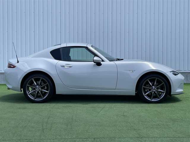 マツダ ロードスター ＲＦ S 香川県 2017(平29)年 5.9万km セラミックM 登録時走行距離：58105km/電動オープン/メーカー純正ナビ/　CD DVD BT　フルセグTV/バックカメラ/ETC/MTモード付AT/パドルシフト/アイドリングストップ/横滑り防止装置/革巻きステアリング/ステアリングスイッチ/LEDヘッドライト/オートライト/プッシュスタート/スマートキー/スペアキー
