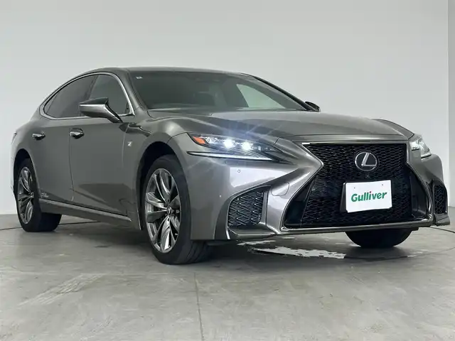 レクサス ＬＳ 500h Fスポーツ 愛知県 2018(平30)年 8.5万km マンガンラスター レクサスセーフティーセンス　/マークレビンソン　/アラウンドビューモニター　/レーダークルーズコントロール　/シーケンシャルLEDライト　/ディライト　/レザーシート　/イージークローザードア　/パワーバックトランク　/純正エアサスペンション　/革巻きステアリング　/全席シートヒーター　/前席エアシート　/メーカーOPナビ　/フルセグTV　/Bluetooth　/CD/DVD　/ETC2.0　/HUD　/BSM　/AUTOハイビーム　
