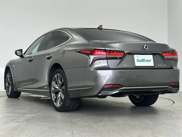 レクサス ＬＳ 500h Fスポーツ 愛知県 2018(平30)年 8.5万km マンガンラスター レクサスセーフティーセンス　/マークレビンソン　/アラウンドビューモニター　/レーダークルーズコントロール　/シーケンシャルLEDライト　/ディライト　/レザーシート　/イージークローザードア　/パワーバックトランク　/純正エアサスペンション　/革巻きステアリング　/全席シートヒーター　/前席エアシート　/メーカーOPナビ　/フルセグTV　/Bluetooth　/CD/DVD　/ETC2.0　/HUD　/BSM　/AUTOハイビーム　