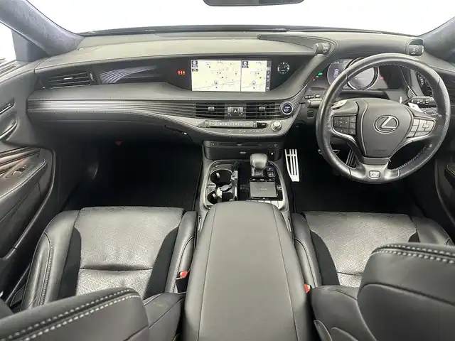 レクサス ＬＳ 500h Fスポーツ 愛知県 2018(平30)年 8.5万km マンガンラスター レクサスセーフティーセンス　/マークレビンソン　/アラウンドビューモニター　/レーダークルーズコントロール　/シーケンシャルLEDライト　/ディライト　/レザーシート　/イージークローザードア　/パワーバックトランク　/純正エアサスペンション　/革巻きステアリング　/全席シートヒーター　/前席エアシート　/メーカーOPナビ　/フルセグTV　/Bluetooth　/CD/DVD　/ETC2.0　/HUD　/BSM　/AUTOハイビーム　