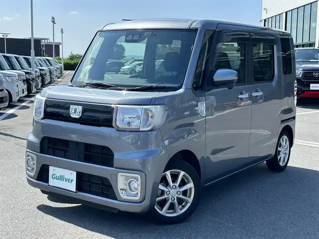 ダイハツ ウェイク L SA Ⅲ 奈良県 2021(令3)年 5.9万km タングステングレーM 両側パワースライドドア/社外ナビ(フルセグTV/CD/DVD/AM・FM/BT/iPod/USB)/ETC/スマートアシストIII/衝突警報機能/衝突回避支援ブレーキ機能/車線逸脱警報機能/誤発進抑制制御機能(前方・後方)/先行車発進お知らせ機能/オートマチックハイビーム/LEDヘッドライト/フォグランプ/アイドリングストップ機能/後席サンシェード/純正14インチアルミホイール/社外フロアマット/ISOFIX/スマートキー