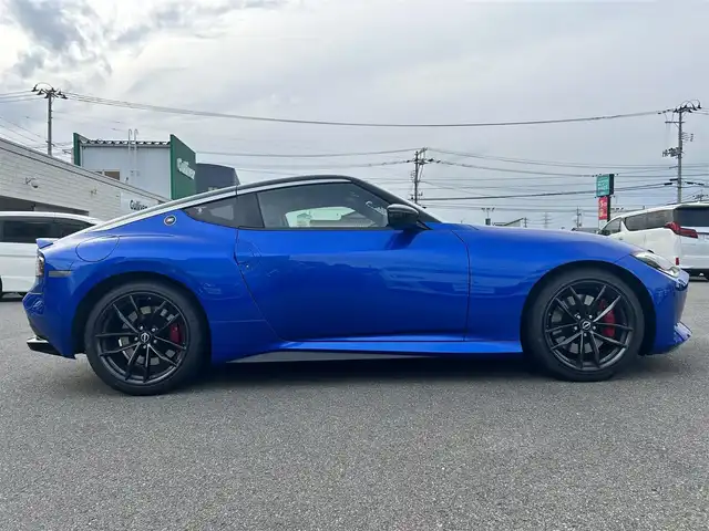 日産 フェアレディ Ｚ バージョンST 山形県 2024(令6)年 0.2万km 青 衝突被害軽減システム/純正リアエアロ/純正メモリナビ/　　【BT　フルセグ　USB】/バックカメラ/レーダークルーズコントロール/LEDオートライト/ハーフレザーシート/シートヒーター/純正19インチアルミホイール/パーキングアシスト/コーナーセンサー/ドライブレコーダー/パドルシフト/ブラインドスポットモニター/ステアリングスイッチ/インテリジェントキー×2/ETC2.0