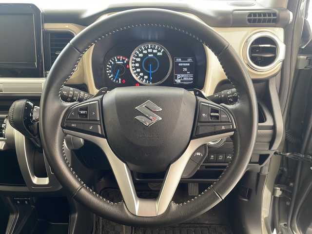 スズキ クロスビー HYBRID MZ 岐阜県 2023(令5)年 6.9万km タフカーキパールメタリック/ホワイト2トーン スズキシティブレーキサポート/レーンキープ/レーダークルーズコントロール/前席シートヒーター/アイドリングストップ/パドルシフト/コーナーセンサー/スマートキー/プッシュスタート/オートライト/LEDヘッドライト/オートマチックハイビーム/USBポート