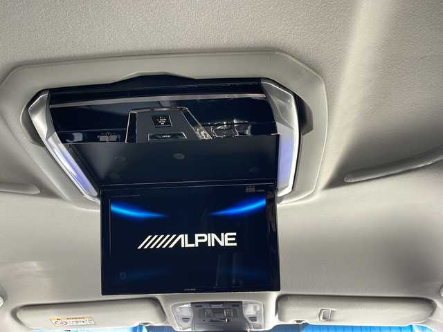 トヨタ アルファード S 長野県 2018(平30)年 1.7万km ホワイトパールクリスタルシャイン トヨタセーフティセンス/アルパイン11型ナビフルセグＴＶ/アルパイン12.8型フリップモニター/両側パワースライドドア/社外21インチアルミ/ブリッツ車高調/バックカメラ/ＥＴＣ/ブラックレザー調シートカバー/前後コーナーセンサー/保証書/スペアキー