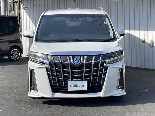 トヨタ アルファード S 長野県 2018(平30)年 1.7万km ホワイトパールクリスタルシャイン トヨタセーフティセンス/アルパイン11型ナビフルセグＴＶ/アルパイン12.8型フリップモニター/両側パワースライドドア/社外21インチアルミ/ブリッツ車高調/バックカメラ/ＥＴＣ/ブラックレザー調シートカバー/前後コーナーセンサー/保証書/スペアキー