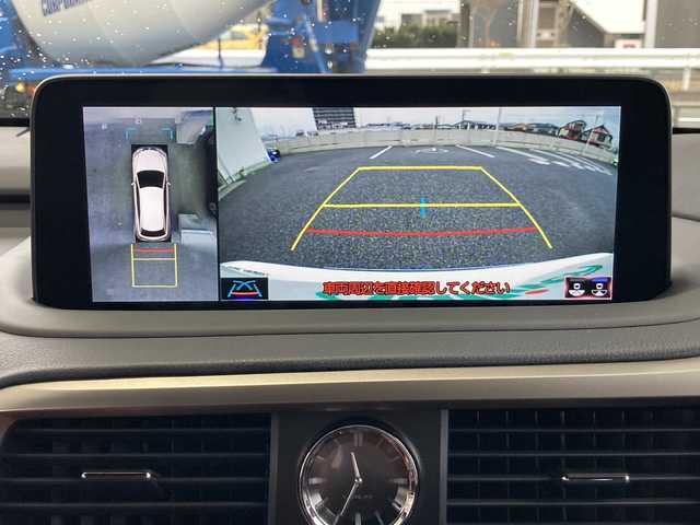 レクサス ＲＸ 450h Fスポーツ 東京都 2019(令1)年 2.5万km ホワイトノーヴァガラスフレーク TRDエアロ/サンルーフ/マークレビンソン/純正ナビ/フルセグテレビ/全方位カメラ/アダプティブクルーズコントロール/パワーバックドア/レザーシート/パワーシート/シートヒーター/エアーシート/ハンドルヒーター/HUD/前後コーナーセンサー/前後ドラレコ/オートホールドブレーキ/PCS/BSM/ローダウン(純正サス積載)/TWS21インチAW/AC100Vコンセント