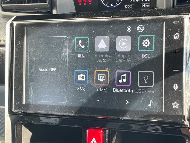 トヨタ ルーミー カスタムG－T 愛知県 2025(令7)年 0.1千km ブラックマイカメタリック/パールホワイト2トーン 登録済未使用車/純正9型ディスプレイオーディオ　ナビ機能なし/全方位カメラ/両側パワースライドドア/レーダークルーズコントロール/バックカメラ/コーナーセンサー/LEDヘッドライト/純正アルミホイール/オートマチックハイビーム/衝突軽減システム/フルセグ/Bluetooth/ステアリングスイッチ/スマートキー/プッシュスタート