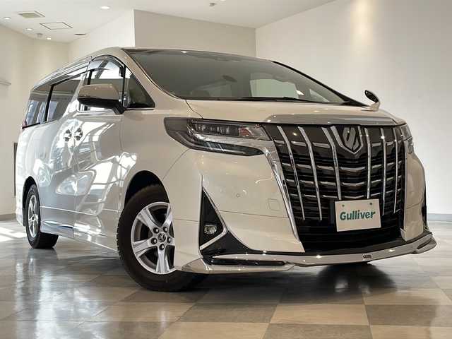 トヨタ アルファード X 福井県 2018(平30)年 6万km ホワイトパールクリスタルシャイン ワンオーナー/モデリスタエアロ/純正9インチSDナビ/フルセグTV/バックカメラ/フリップダウンモニター/ETC/クルーズコントロール/コーナーセンサー/レーンキープアシスト/両側パワースライドドア/オートライト/オートハイビーム/LEDヘッドライト/LEDフォグ/純正AW/社外AW付サマータイヤ積載/ステアリングスイッチ/取扱説明書/保証書/記録簿