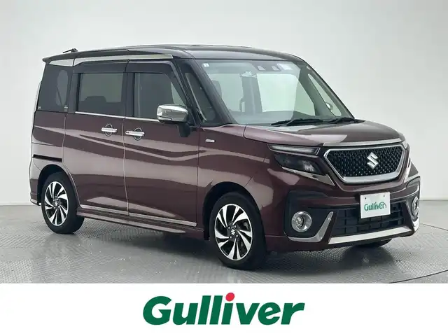 スズキ ソリオ バンディット HV MV 兵庫県 2021(令3)年 2.2万km メロウディープレッドパール/ブラック 社外１０インチナビ/ACC/LKA/PCS/HUD/ETC/クリアランスソナー/D/N席シートヒーター/片側パワースライドドア/アイドリングストップ/純正１５インチアルミホイール/LEDヘッドライト/LEDフォグランプ/サーキュレーター/純正フロアマット/ドアバイザー