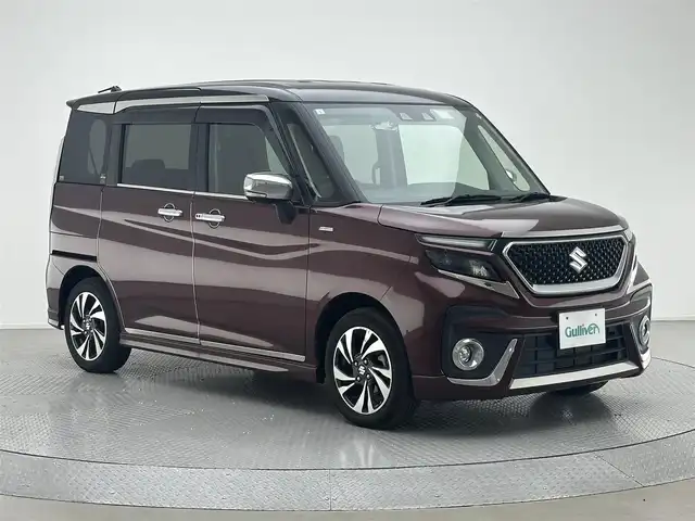 スズキ ソリオ バンディット HV MV 兵庫県 2021(令3)年 2.2万km メロウディープレッドパール/ブラック 社外１０インチナビ/ACC/LKA/PCS/HUD/ETC/クリアランスソナー/D/N席シートヒーター/片側パワースライドドア/アイドリングストップ/純正１５インチアルミホイール/LEDヘッドライト/LEDフォグランプ/サーキュレーター/純正フロアマット/ドアバイザー