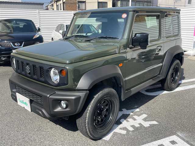 スズキ ジムニー シエラ JL 広島県 2020(令2)年 1.6万km ジャングルグリーン ワンオーナー/社外オーディオ/シートヒーター/スマートキー/スペアキー×１/新車時整備手帳/　　【保証書】/取扱説明書