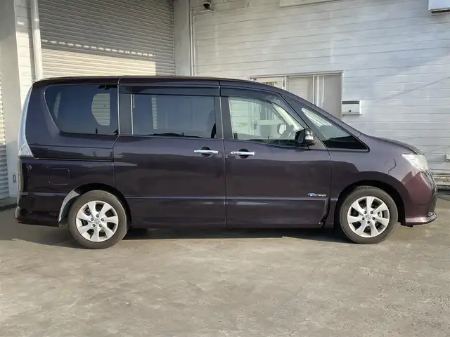 日産 セレナ ハイウェイスター S HV Vセレ 茨城県 2013(平25)年 9.1万km オーロラモーヴ (株)IDOMが運営する【じしゃロン水戸店】の自社ローン専用車両になりますこちらは現金またはオートローンご利用時の価格です。自社ローンご希望の方は別途その旨お申付け下さい/純正SDナビ/革巻きステアリング/Bluetooth audio/フリップダウンミニター