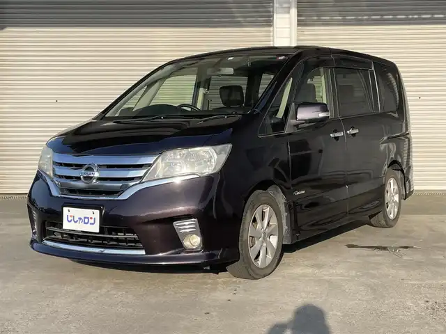 日産 セレナ ハイウェイスター S HV Vセレ 茨城県 2013(平25)年 9.1万km オーロラモーヴ (株)IDOMが運営する【じしゃロン水戸店】の自社ローン専用車両になりますこちらは現金またはオートローンご利用時の価格です。自社ローンご希望の方は別途その旨お申付け下さい/純正SDナビ/革巻きステアリング/Bluetooth audio/フリップダウンミニター