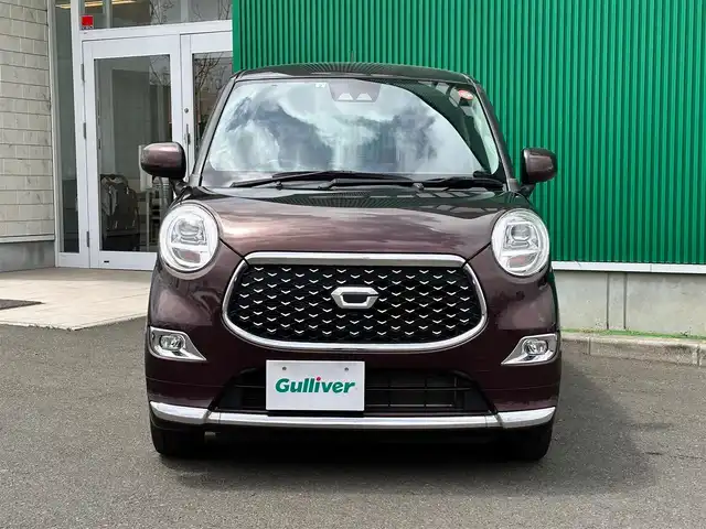 ダイハツ キャスト スタイル GターボプライムコレSAⅢ 宮城県 2019(平31)年 4.6万km プラムブラウンクリスタルマイカ スマートアシストIII/・衝突回避支援ブレーキ/・衝突警報機能/・車線逸脱警報/・誤発進抑制制御/・先行車発進お知らせ/・オートハイビーム/ターボ車/社外ナビ/フルセグTV/Bluetooth/CD/DVD/AM/FM/バックカメラ/ビルトインETC/社外リモコンエンジンスターター/ハーフレザーシート/前席シートヒーター/純正15インチアルミホイール/LEDヘッドランプ/LEDフォグランプ/オートライト/サイドバイザー/純正フロアマット/オートエアコン/プッシュエンジンスタート/アイドリングストップ/本革巻きステアリング/ステアリングスイッチ/スマートキー/スペアキー