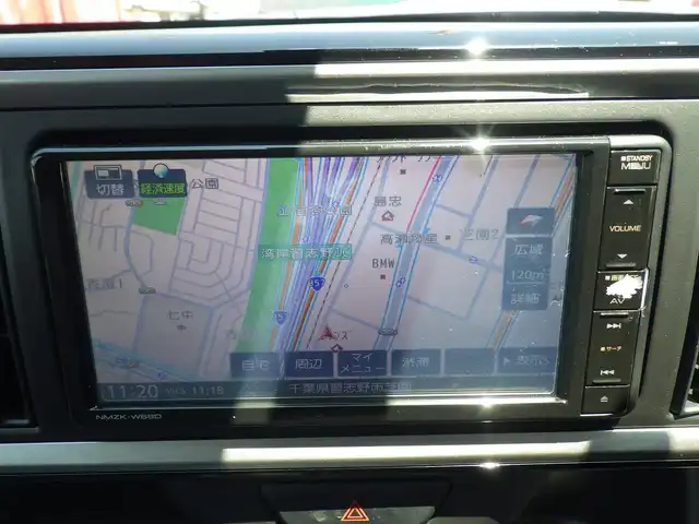 ダイハツ ブーン X Gパッケージ SAⅡ 千葉県 2018(平30)年 5.2万km プラムブラウンクリスタルマイカ スマートアシストII/エコアイドル/純正メモリーナビ/地デジTV/【DVD/CD再生機能　Bluetooth接続】/バックカメラ/革巻きステアリング/ETC/LEDヘッドライト/純正14インチアルミホイル/キーフリーシステム