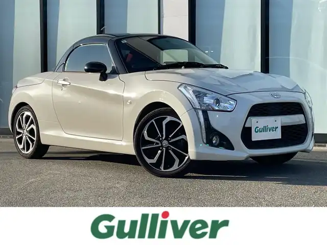 ダイハツ コペン ローブ S 大阪府 2019(平31)年 7.9万km パールホワイトⅢ 社外ナビ/   TV/CD/DVD/Bluetooth/バックモニター/前席シートヒーター/横滑り防止装置/アイドリングストップ/パドルシフト/ステアリングスイッチ/純正16インチアルミホイール/純正フロアマット/プッシュスタート/スマートキー/ＥＴＣ/ＬＥＤライト/禁煙車