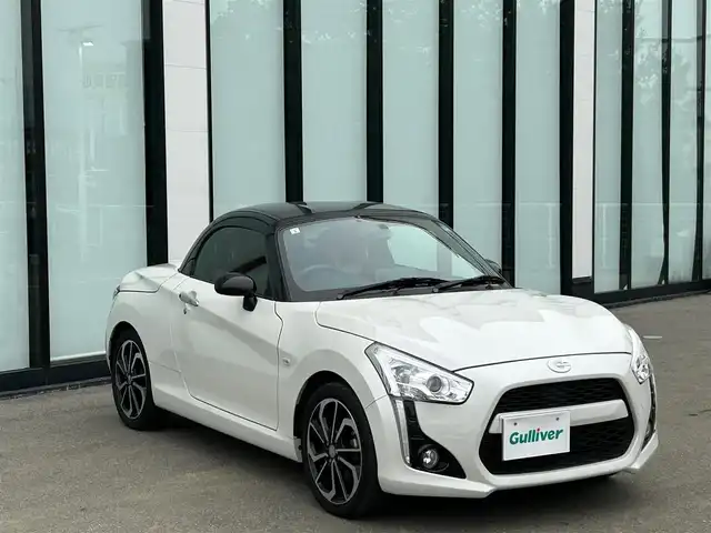 ダイハツ コペン ローブ S 大阪府 2019(平31)年 7.9万km パールホワイトⅢ 社外ナビ/   TV/CD/DVD/Bluetooth/バックモニター/前席シートヒーター/横滑り防止装置/アイドリングストップ/パドルシフト/ステアリングスイッチ/純正16インチアルミホイール/純正フロアマット/プッシュスタート/スマートキー/ＥＴＣ/ＬＥＤライト/禁煙車