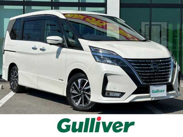 日産 セレナ ハイウェイスター V 和歌山県 2020(令2)年 3.4万km ブリリアントホワイトパール 純正ナビ/フルセグTV/アラウンドビューモニター/（BT/CD/DVD)/エマージェンシーブレーキ/プロパイロット/レーンキープ/ブラインドスポットモニター/横滑り防止装置/両側パワースライドドア/純正フロアマット/純正アルミホイール/ドライブレコーダー/ETC/LEDヘッドライト/フォグランプ/オートライト