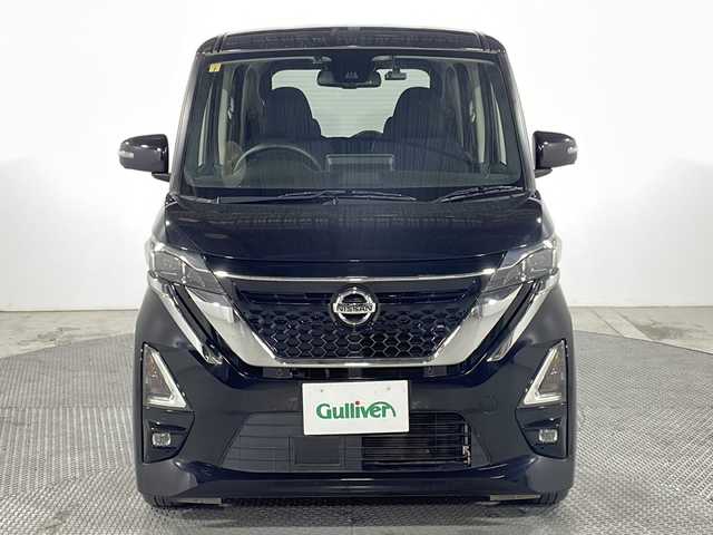 日産 ルークス HWS Gターボ プロパイロットED 広島県 2020(令2)年 4.7万km ブラック 純正９型ナビ/アラウンドビューモニター/レーダークルーズコントロール/両側パワースライドドア/オートマチックハイビーム/ドラレコ/コーナーセンサー/踏み間違い防止/衝突軽減/レーンキープ/フォグランプ/LEDヘッドライト/ETC/純正15インチアルミホイール(165/55/R15)/エアバッグ(運転席/助手席/サイド/カーテン)