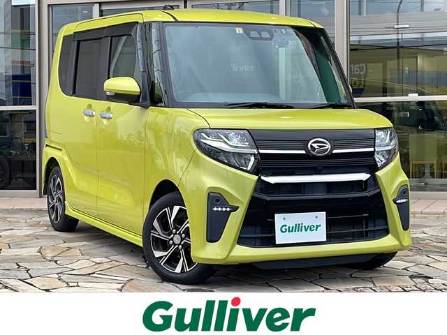 ダイハツ タント カスタム X 静岡県 2019(令1)年 5.6万km マスタードイエローマイカメタリック 社外ナビ(カロッツェリア)/・SD/・AM/・FM/・Bluetooth/・フルセグTV/主要装備/・スマートアシスト/・先行車発進お知らせ/・衝突警報/・車線逸脱警報/・ステアリングアシスト/・標識認識機能/・両側パワスラ/・ＬＥＤヘッドライト/・運転席ロングスライド/・横滑り防止装置/・コーナーセンサー/・ＥＴＣ/・サイドカーテンエアバッグ/・社外ナビ/・ドライブレコーダー/・アイドリングストップ