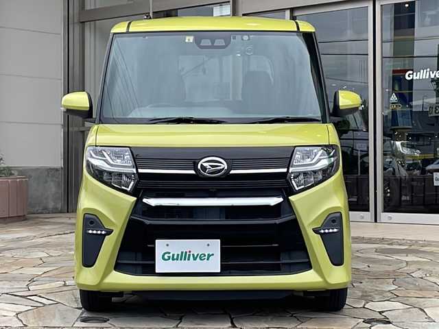 ダイハツ タント カスタム X 静岡県 2019(令1)年 5.6万km マスタードイエローマイカメタリック 社外ナビ(カロッツェリア)/・SD/・AM/・FM/・Bluetooth/・フルセグTV/主要装備/・スマートアシスト/・先行車発進お知らせ/・衝突警報/・車線逸脱警報/・ステアリングアシスト/・標識認識機能/・両側パワスラ/・ＬＥＤヘッドライト/・運転席ロングスライド/・横滑り防止装置/・コーナーセンサー/・ＥＴＣ/・サイドカーテンエアバッグ/・社外ナビ/・ドライブレコーダー/・アイドリングストップ