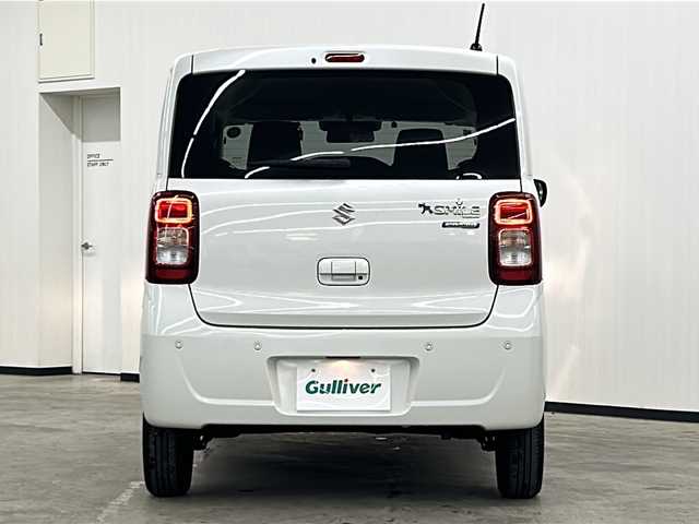 スズキ ワゴンＲ スマイル HYBRID S 長崎県 2022(令4)年 2.8万km ピュアホワイトP 純正8インチナビ(SKX-S806）/・フルセグ/・DVD/・Bluetooth/セーフティサポート/・レーンディパーチャーアラート/・誤発信抑制/・コーナーセンサー/両側パワースライド/ドライブレコーダー/ETS搭載/運転席シートヒーター/シートリフター/電格ミラー/オートハイビーム/純正フロアマット/スマートキー/プッシュスタート/オートライト/アイドリングストップ