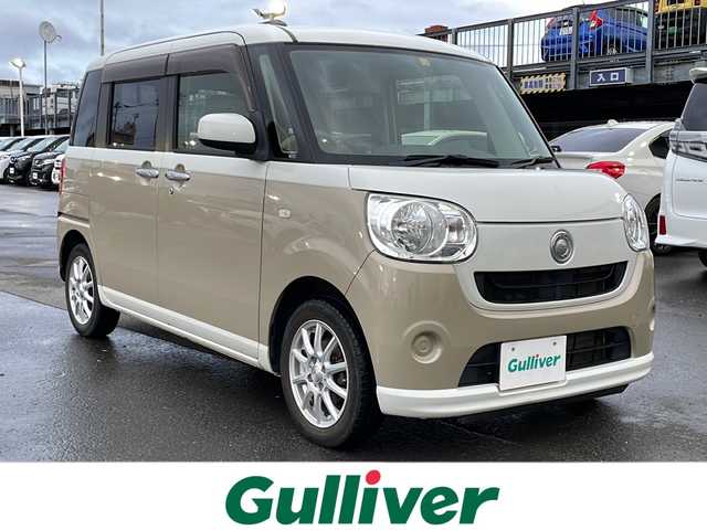 ダイハツ ムーヴ キャンバス X 道東・釧路十勝 2016(平28)年 3.7万km パールホワイトⅢ/ナチュラルベージュマイカメタリック 2トーン 4WD/純正カーオーディオ　/ＣＤ再生/横滑り防止装置/アイドリングストップ　/スマートキー　/プッシュスタート　/純正フロアマット　/社外１４インチアルミホイール/スタッドレスタイヤ積み込み/・155/65/R14/・溝5ミリ/・社外14インチアルミホイール