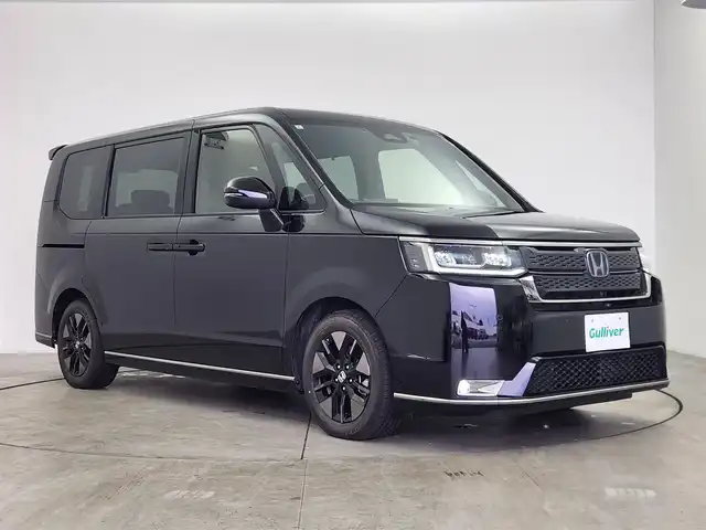 ホンダ ステップワゴン スパーダ eHEV 愛知県 2024(令6)年 2.6万km クリスタルブラックパール 純正11.4インチナビ/・フルセグTV/CD/DVD/Bluetooth/CarPlay/マルチビューカメラ/ビルドインETC/フリップダウンモニター/ドライブレコーダー/ホンダセンシング/・衝突軽減ブレーキ/・アダプティブクルーズコントロール/・車線逸脱支援システム/・アダプティブハイビームアシスト/・ブラインドスポットモニター/両側パワースライドドア/パワーバックドア/前席シートヒーター/パドルシフト/純正LEDヘッドライト/フォグランプ/ステアリングスイッチ/純正16インチアルミホイール
