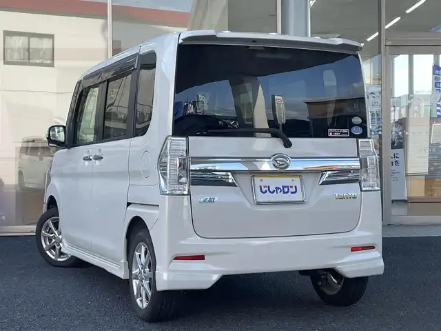 ダイハツ タント カスタム X 岐阜県 2015(平27)年 9.3万km パールホワイトⅢ (株)IDOMが運営する【じしゃロン多治見店】の自社ローン専用車両になります。こちらは現金またはオートローンご利用時の価格です。自社ローンご希望の方は別途その旨お申付け下さい。/純正ナビ/（Bluetooth・CD・DVD・USB・フルセグTV）/バックカメラ/ETC/プッシュスタート/片側パワースライドドア/LED/アイドリングストップ