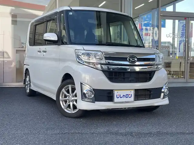 ダイハツ タント カスタム X 岐阜県 2015(平27)年 9.3万km パールホワイトⅢ (株)IDOMが運営する【じしゃロン多治見店】の自社ローン専用車両になります。こちらは現金またはオートローンご利用時の価格です。自社ローンご希望の方は別途その旨お申付け下さい。/純正ナビ/（Bluetooth・CD・DVD・USB・フルセグTV）/バックカメラ/ETC/プッシュスタート/片側パワースライドドア/LED/アイドリングストップ